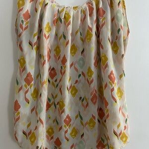 Floral Sleeveless Blouse